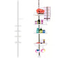 4 Tier Telescopic Bathroom Wall Corner Shelf Rack Shower Caddy Storage Organizer