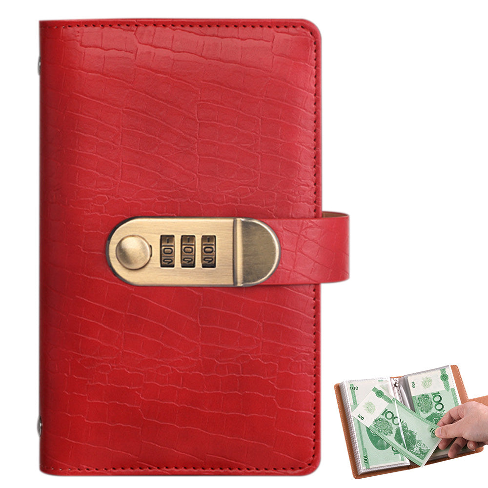 100 Envelope Savings Challenge Book with 3 Digit Combination Lock