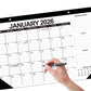 Desk Calendar 18-Month from 2026 Jan- 2027 June with Corner Protectors for Office