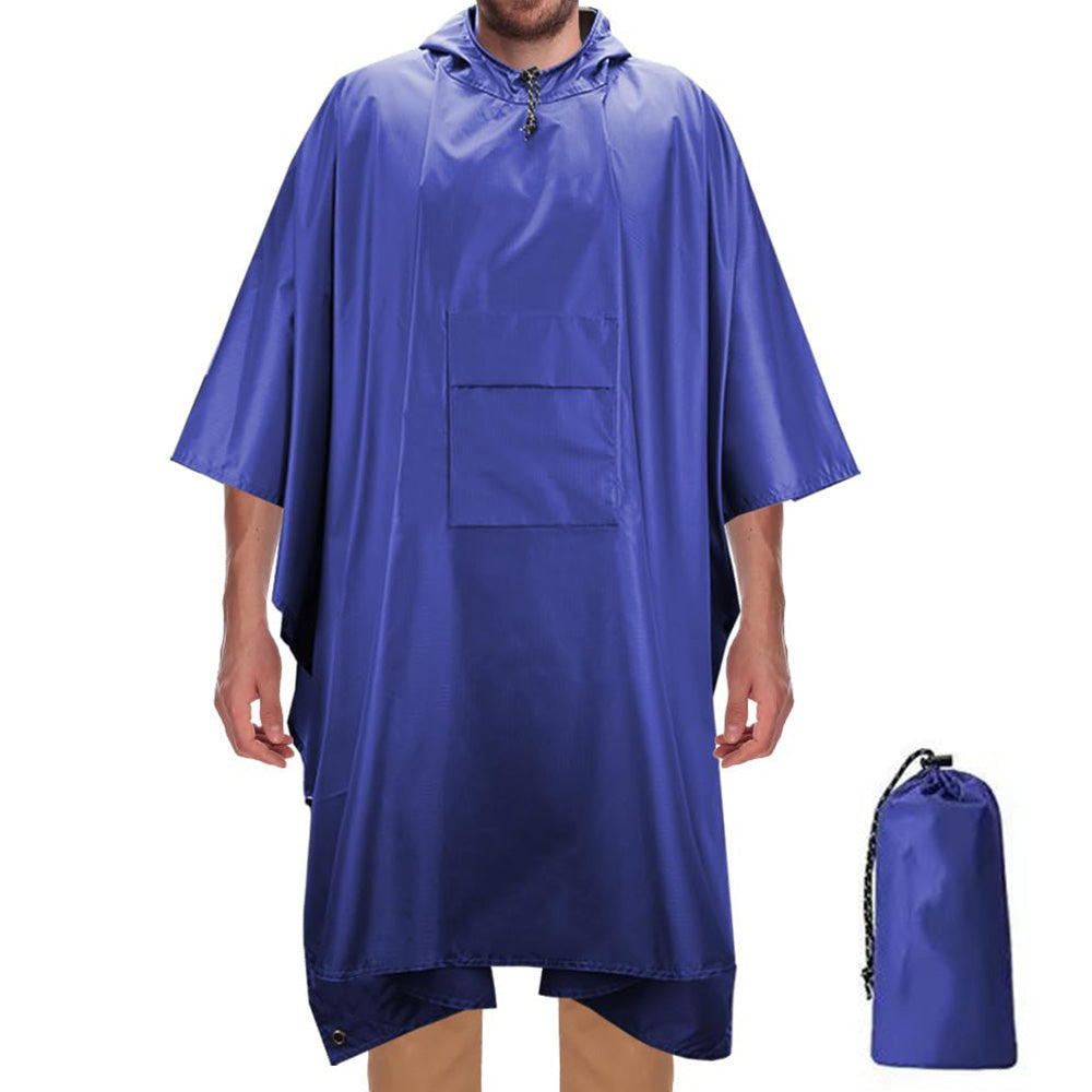 3 in 1 Portable Rain Poncho Waterproof Lightweight Emergency Raincoat with Pocket