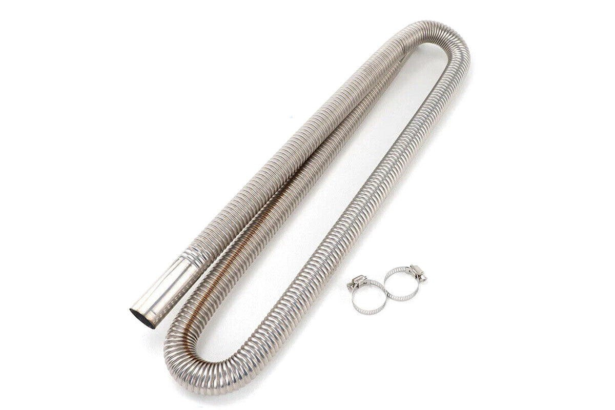 Parking Exhaust Pipe Stainless Steel 60-200 cm for Cars Trucks and Vans