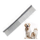 Double Sided Stainless Steel Dematting Grooming Comb for Dogs and Cats