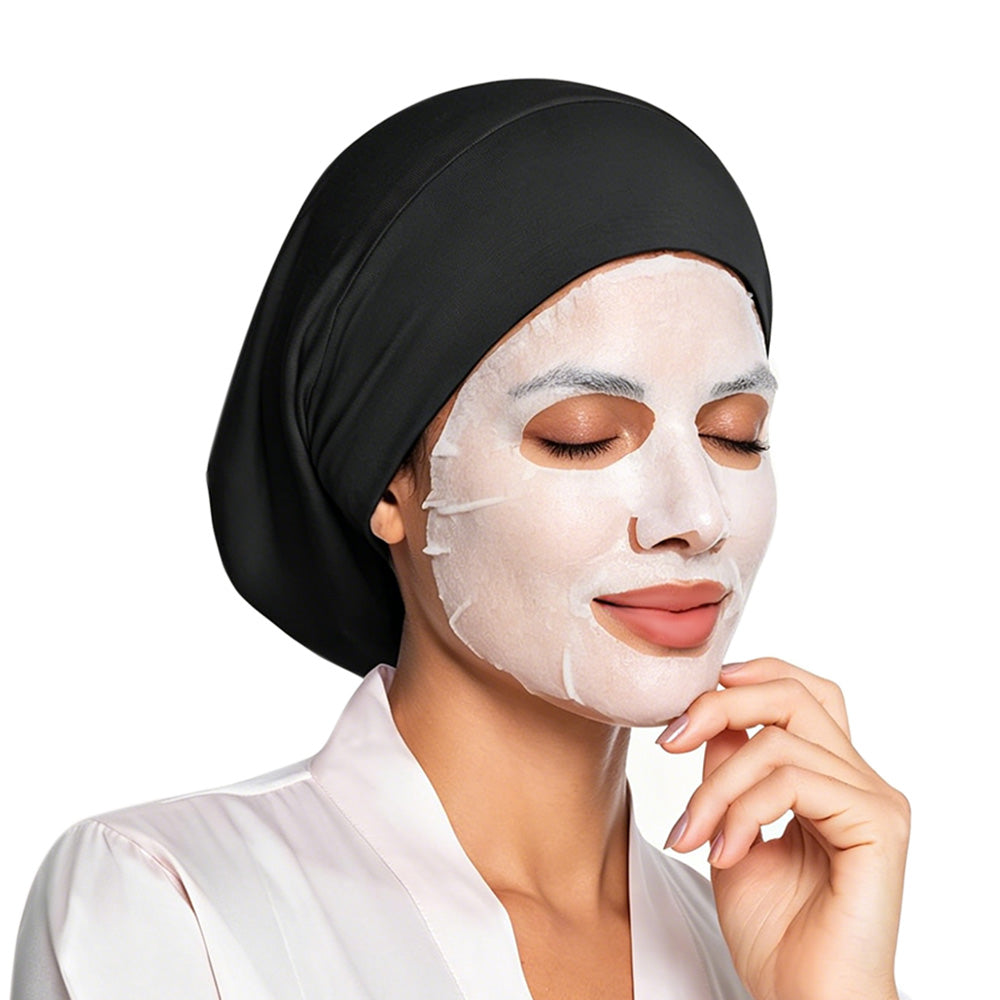 Adjustable Hair Cap Breathable Double Layer Design for Sleeping Women Men