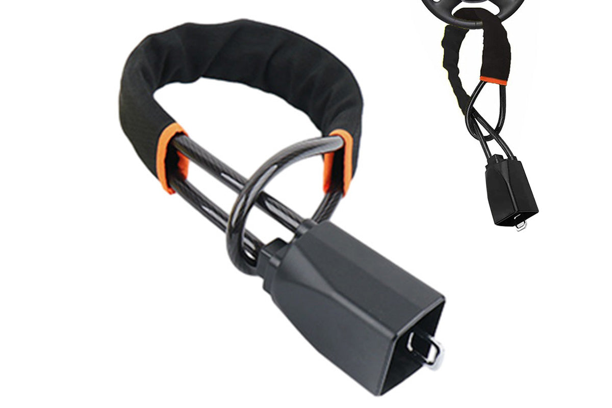 Car Steering Wheel Lock Anti-Theft Device Adjustable Lock Universal Fit
