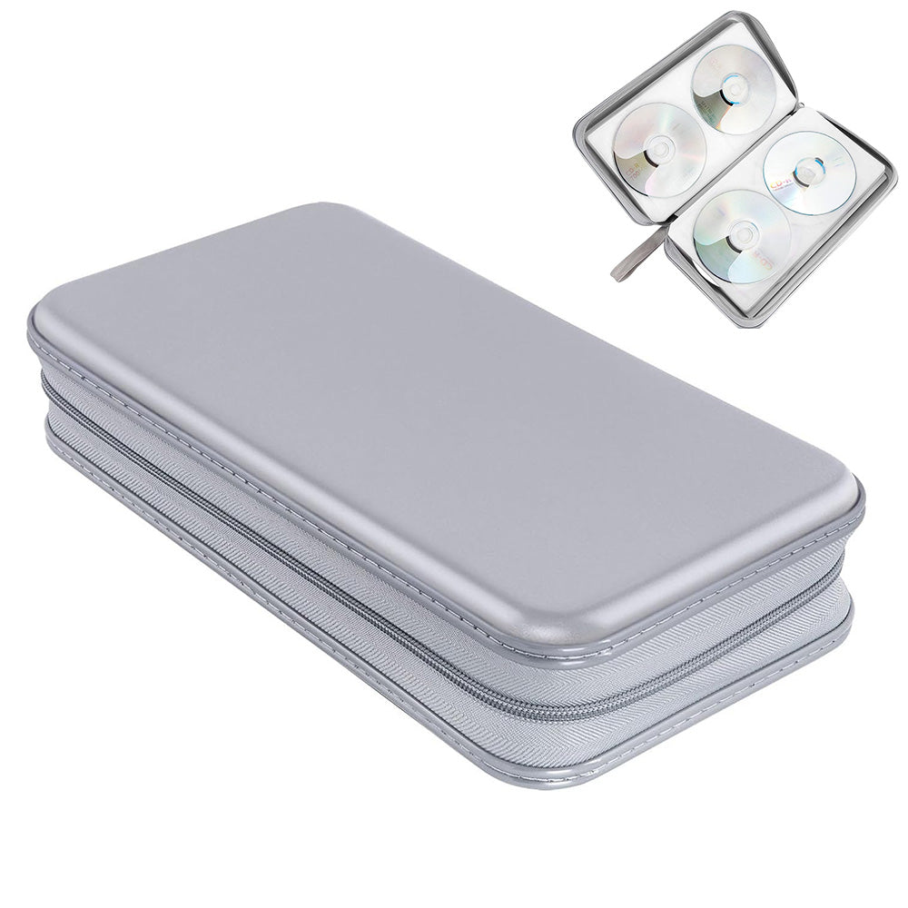 80 Capacity CD DVD Disc Holder Storage Case with Carry Handle