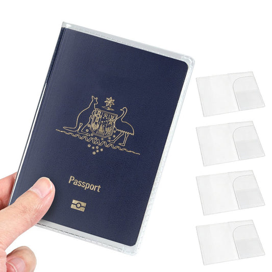 5 Pack Passport Cover Transparent Protector Case with Card Slots