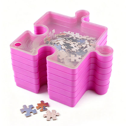 6 Layer Puzzle Storage Organizer Box Stackable Sorting Trays for 1000 Pieces