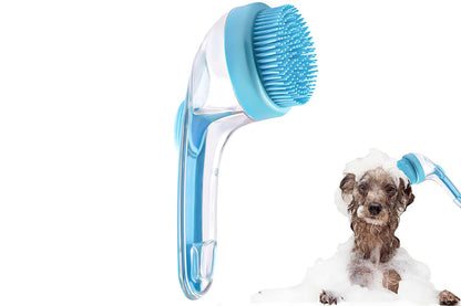 2 In 1 Dog Bath Brush With Built In Shampoo Dispenser Dog Shampoo Brush Bubble Maker