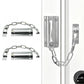 2 Pack Door Security Chain Lock Strong Door Chain Lock with 12 Screws for Wood Door