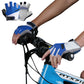 1 Pair Cycling Half Finger Bike Gloves With Anti Slip Pad For Unisex