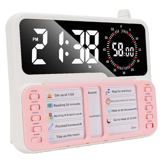 Visual Countdown Timer Clock Task Board and Pen Holder