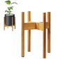Adjustable Bamboo Plant Stand Holder Indoor for Stable Plant Display