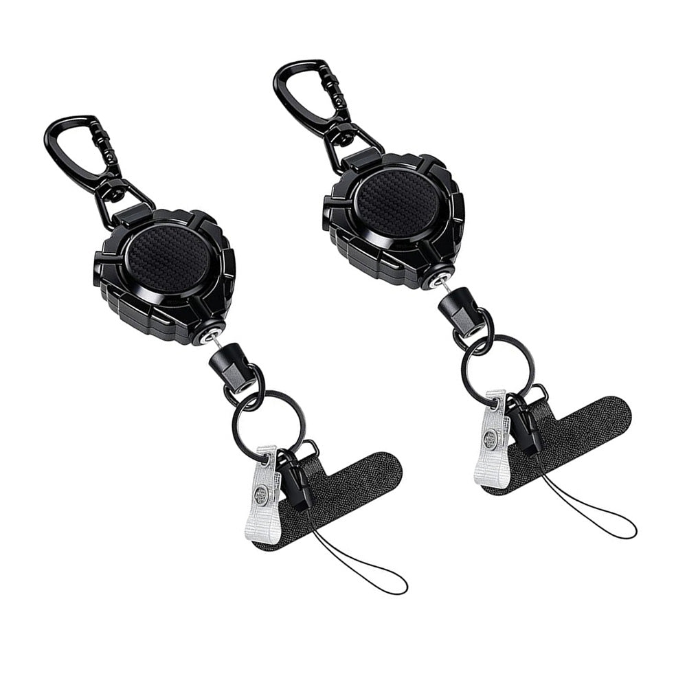 2XAnti Theft Phone Strap with Phone Tether Carabiner Retractable Phone Lanyard for Outdoor
