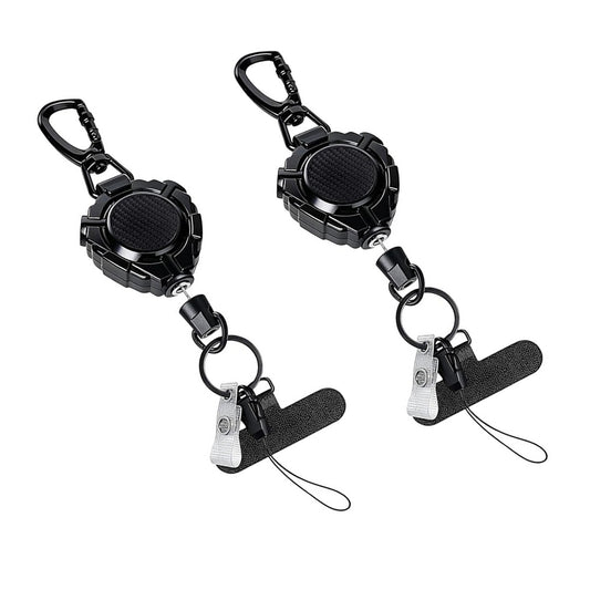 2XAnti Theft Phone Strap with Phone Tether Carabiner Retractable Phone Lanyard for Outdoor