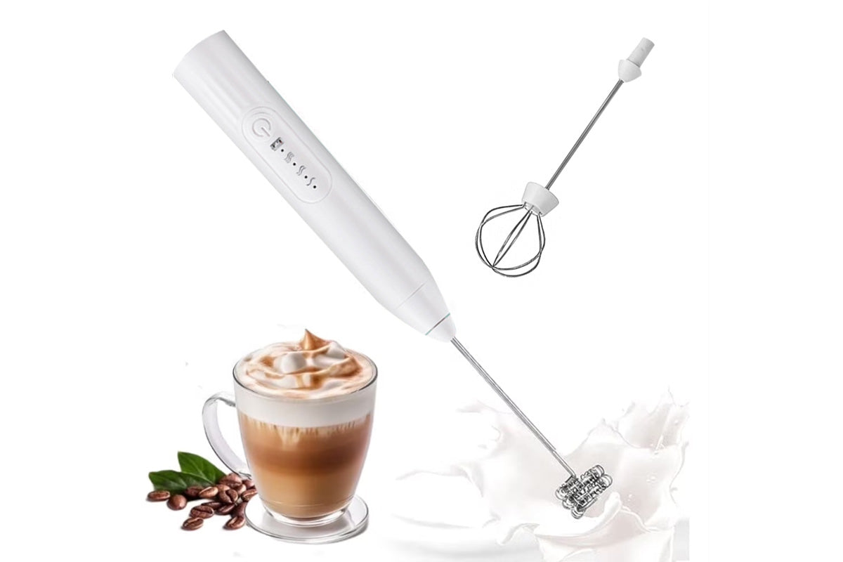 USB Charging Electric Egg Beater Milk Frother Handheld Drink Coffee Foamer