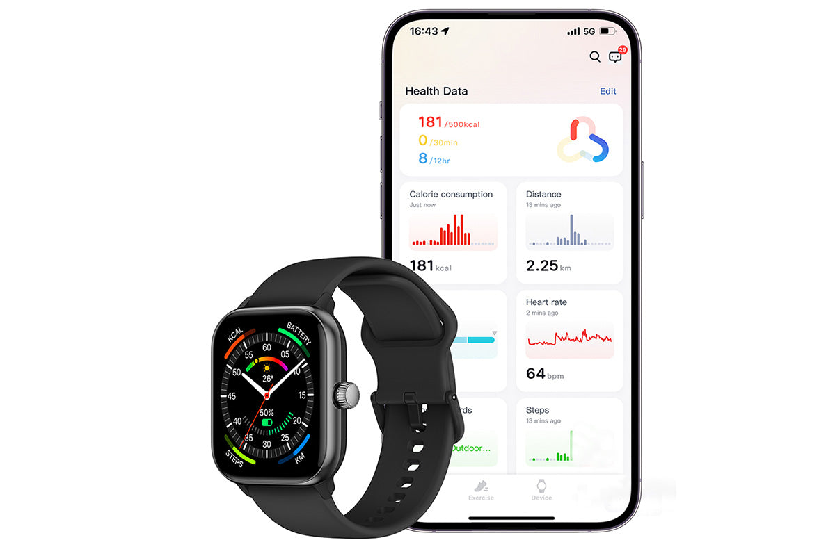 Bluetooth Calling Smartwatch with 1.85 Inch Display Fitness Tracking