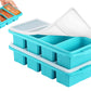 Silicone Freezer Tray With Lid Freezer Food Storage Molds for Soup Sauce Broth
