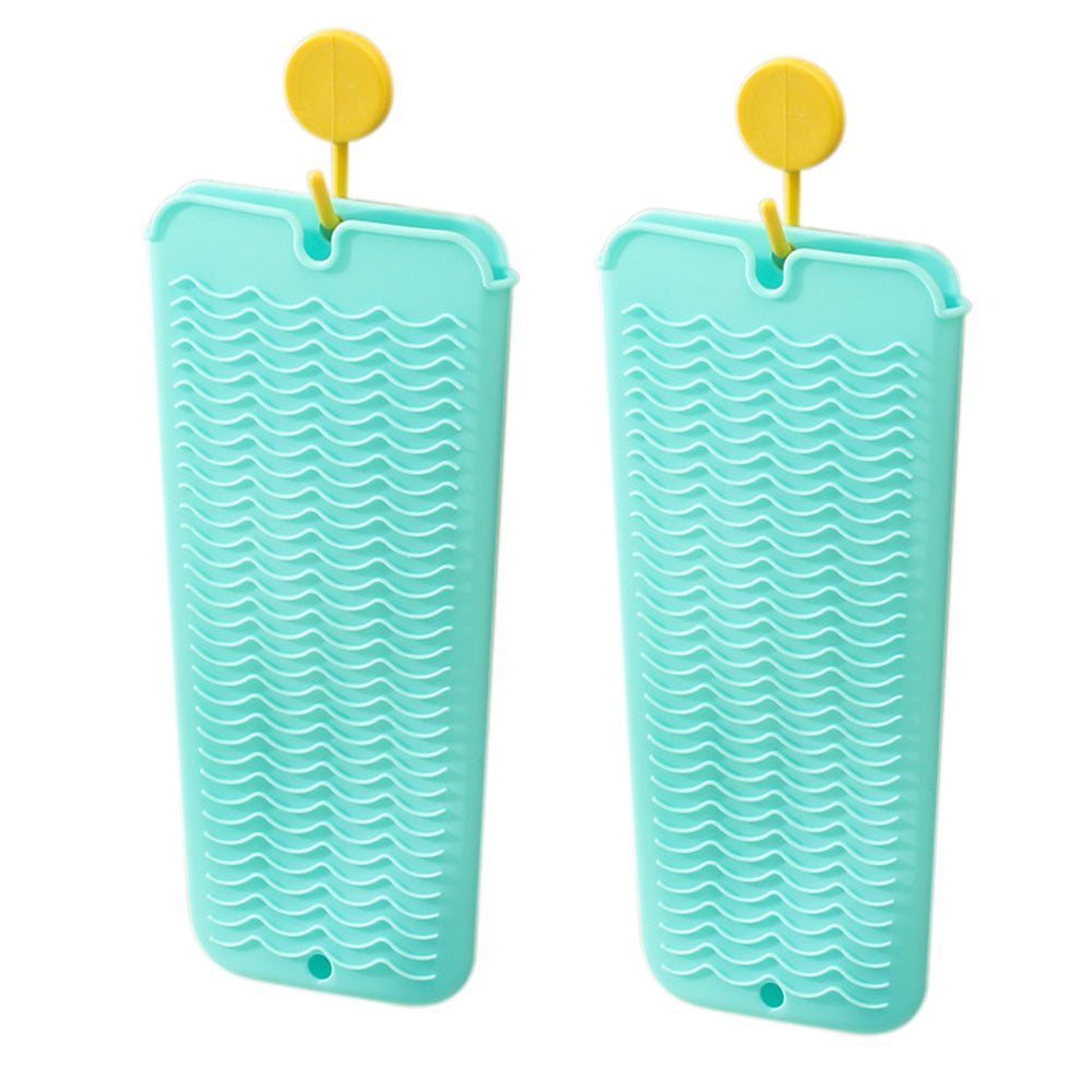 2 Pack Heat Resistant Silicone Pouch for Hair Styling Tools