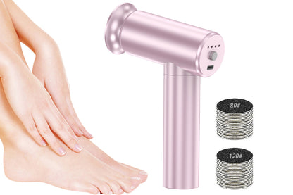 Electric Foot Callus Remover Pedicure Tools With 60PCS Sandpapers Foot Scrubber