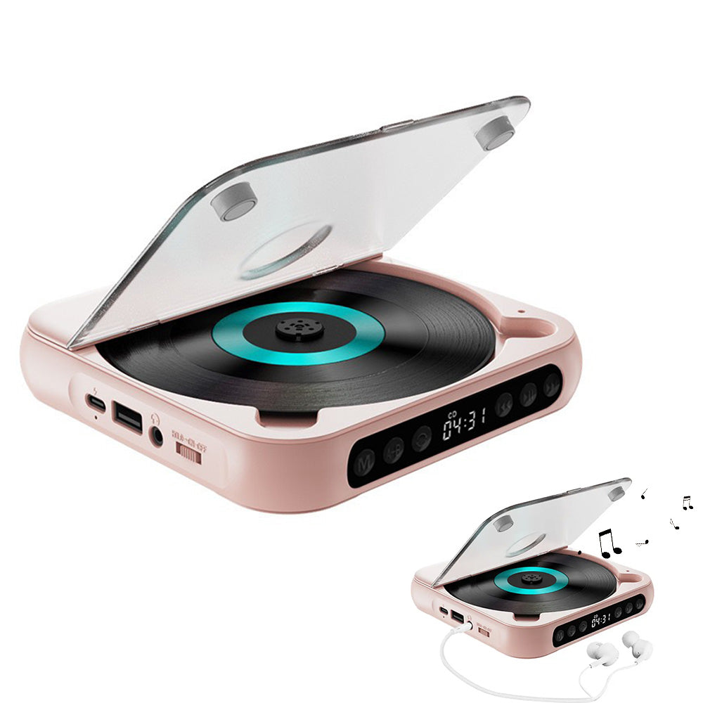 Rechargeable CD Player with Bluetooth Portable Personal CD Player