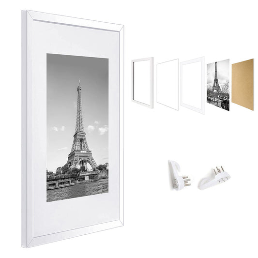 Wall Gallery Photo Frame Picture Frame Display Pictures for Home Office-White