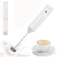 3-Speed Electric Milk Frother with 304 Stainless Steel Whisk