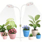 LED Grow Light Dual Head Full Spectrum Adjustable Plant Lamp for Indoor Plants