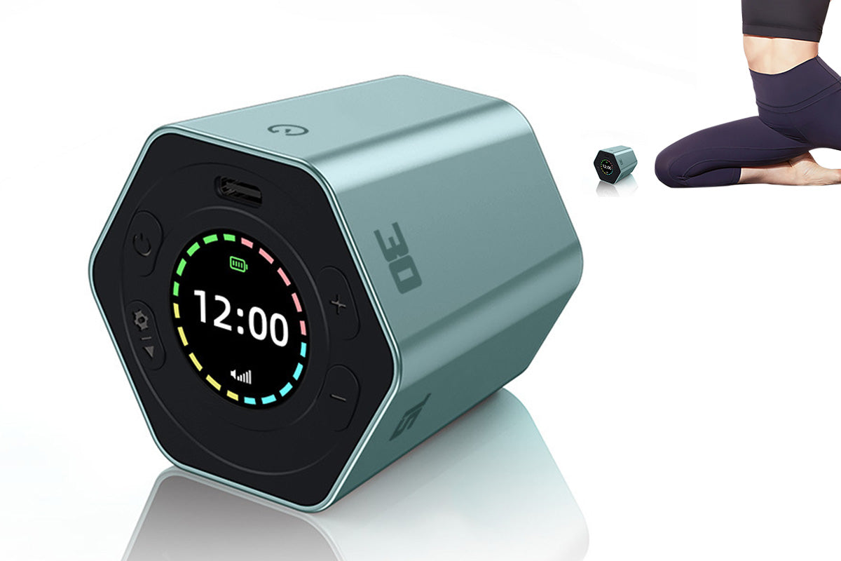Cube Timer Visual Focus Rotating Timer with Vibration Adjustable Volume Custom Countdown