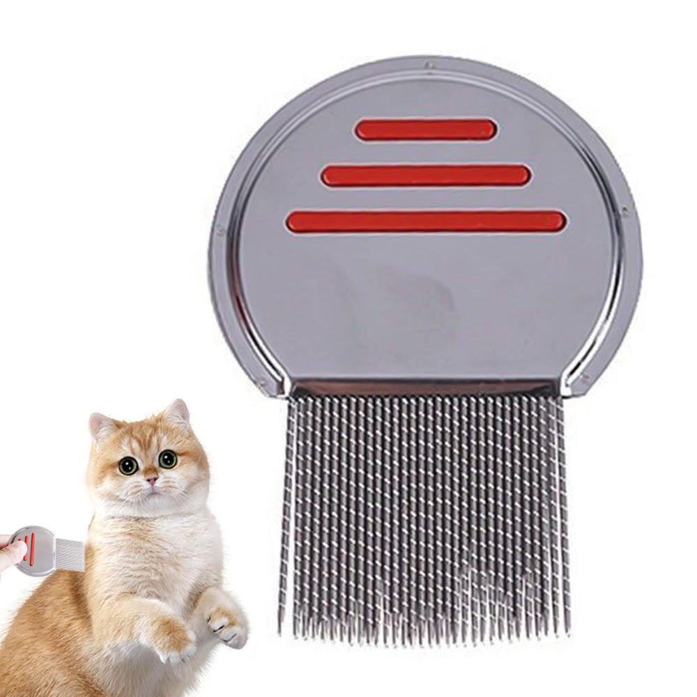 Stainless Steel Pet Flea Comb Fine Tooth Grooming Tool for Dogs Cats