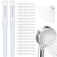 Shower Head Cleaning Brush Set Anti-Clogging with Storage Box for Bathroom