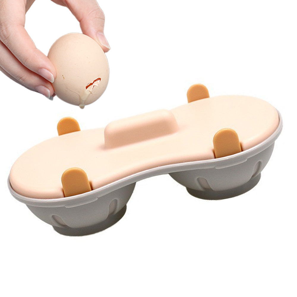 Double Layer Microwave Egg Cooker and Poached Egg Steamer