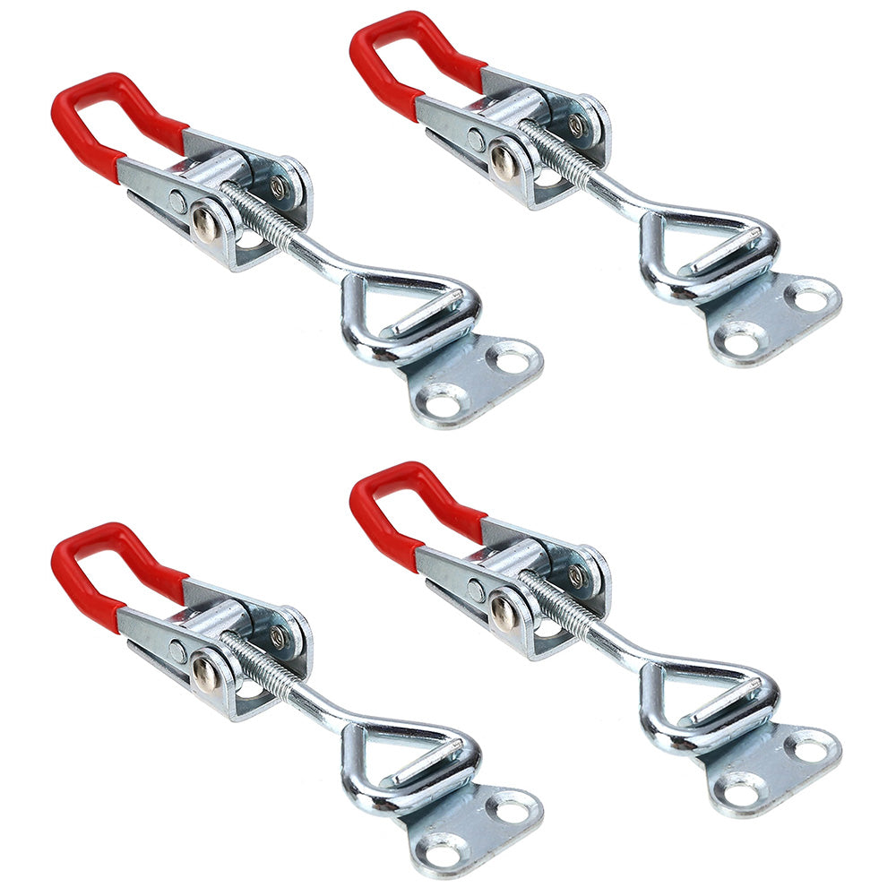 4 PCS Toggle Latch Quick Release Over Centre Latch Zinc Plated Iron for Door Window Cabinet