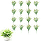 16Pcs Artificial Plants Outdoor Fake Lavender Realistic Plastic Faux Plants for Balcony Patio