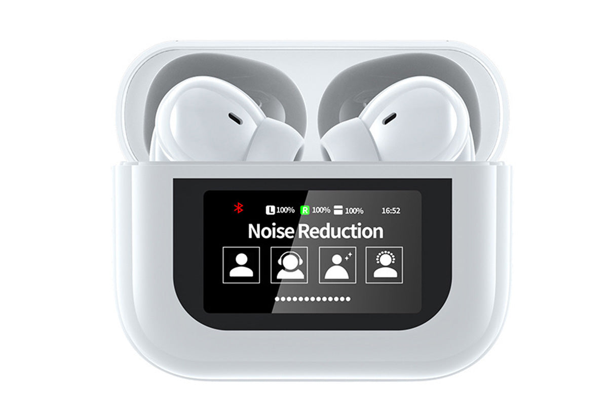 Wireless Earbuds Bluetooth 5.4 Earbuds with Touch Screen Noise Cancelling Headphones