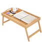 Mini Folding Bamboo Table Laptop Desk Multipurpose Side Tea Tray