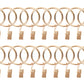18-Pack Metal Curtain Rings Clips 4.0mm Wire 50mm Inner Diameter