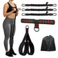 Pedal Resistance Band with Handle Adjustable Puller Exercise Bands for Home Gym Office
