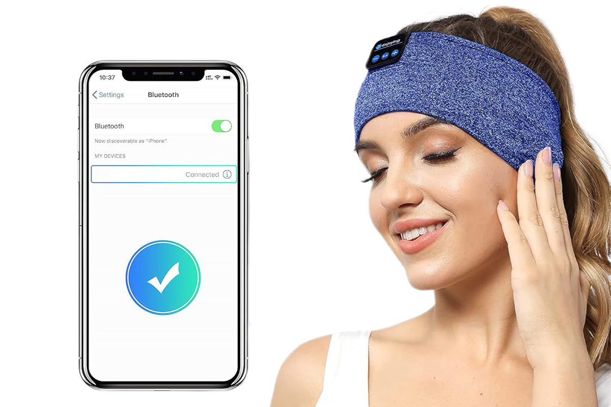 Bluetooth Music Headband Sleep Eye Mask for Running Yoga Calls