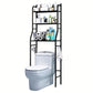 3 Tier Shelf Over Toilet Storage Rack With Paper Holder And Hooks