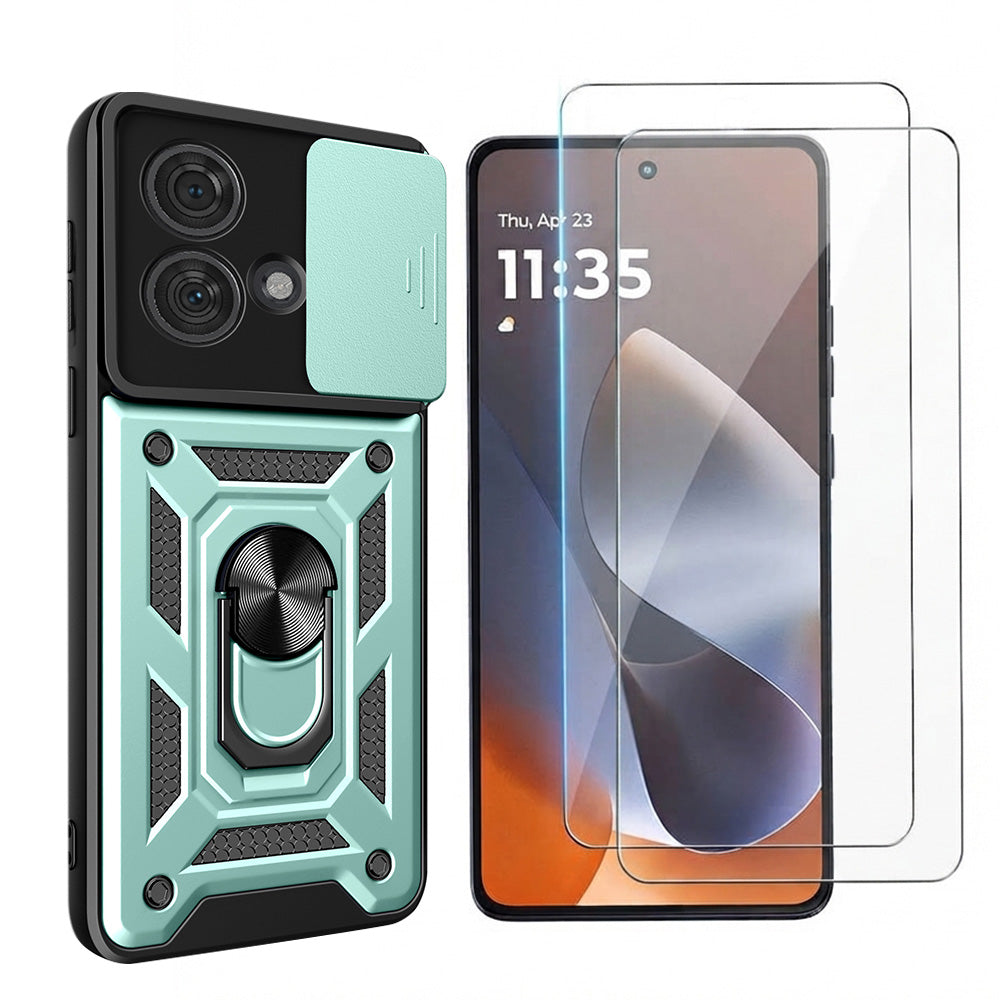 Case and Tempered Glass Screen Protector Set for Moto G86 Power