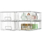 Stackable Clear Makeup Organizer Drawer for Skincare Storage