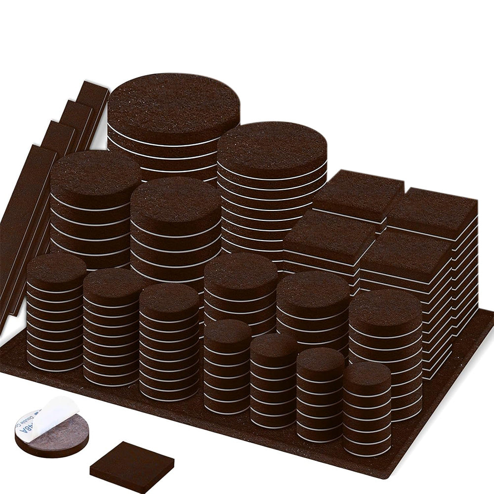 300Pcs Self Adhesive Felt Furniture Pads Scratch Resistant for Hardwood Floors