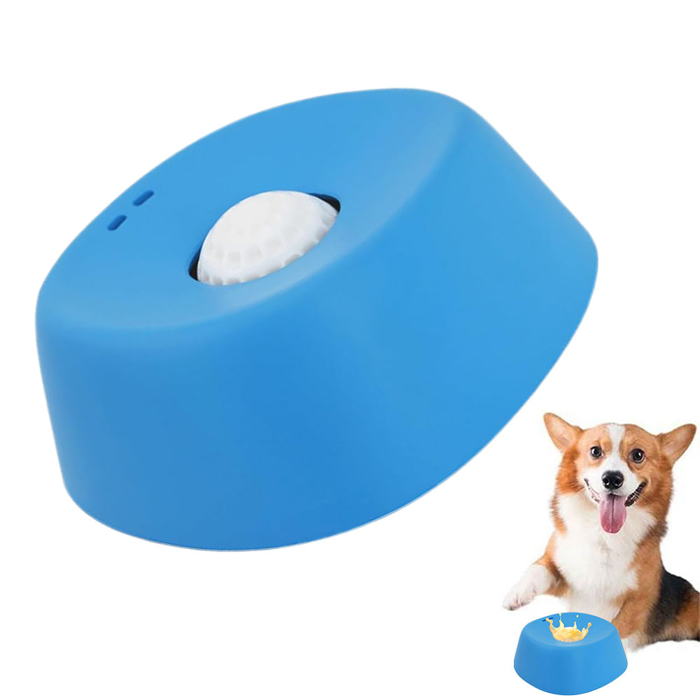 Slow Feeder Dog Bowls With Rolling Ball Anti-Choking For Liquid Treat