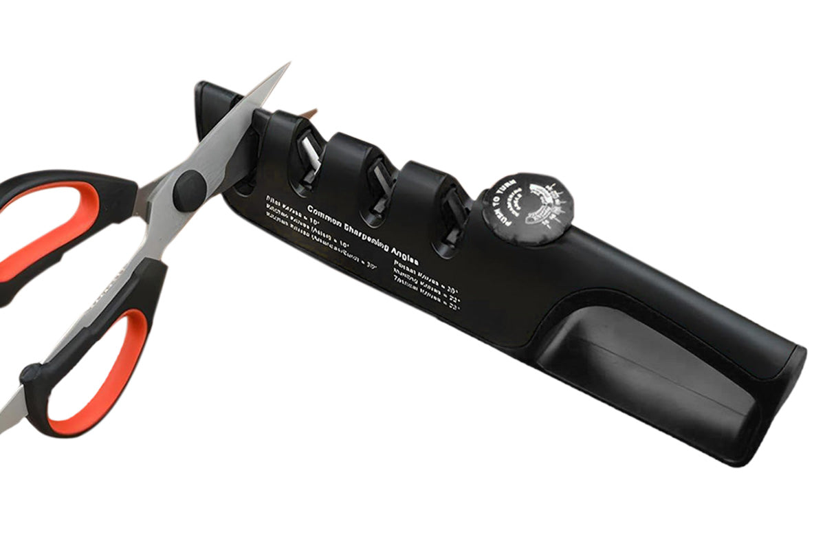 4 In 1 Scissors Sharpener Tool Knife Sharpeners With 6 Adjustable Angle For Kitchen