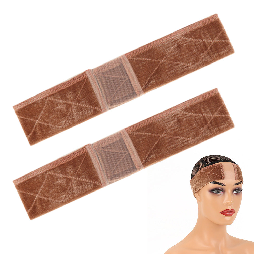 2 PCS Adjustable Velvet Wig Grip Headbands for Wig Fixing
