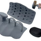 Anti-Slip Workout Grips Ergonomic Silicone Hand Guard Grips for Palm Protection-Black