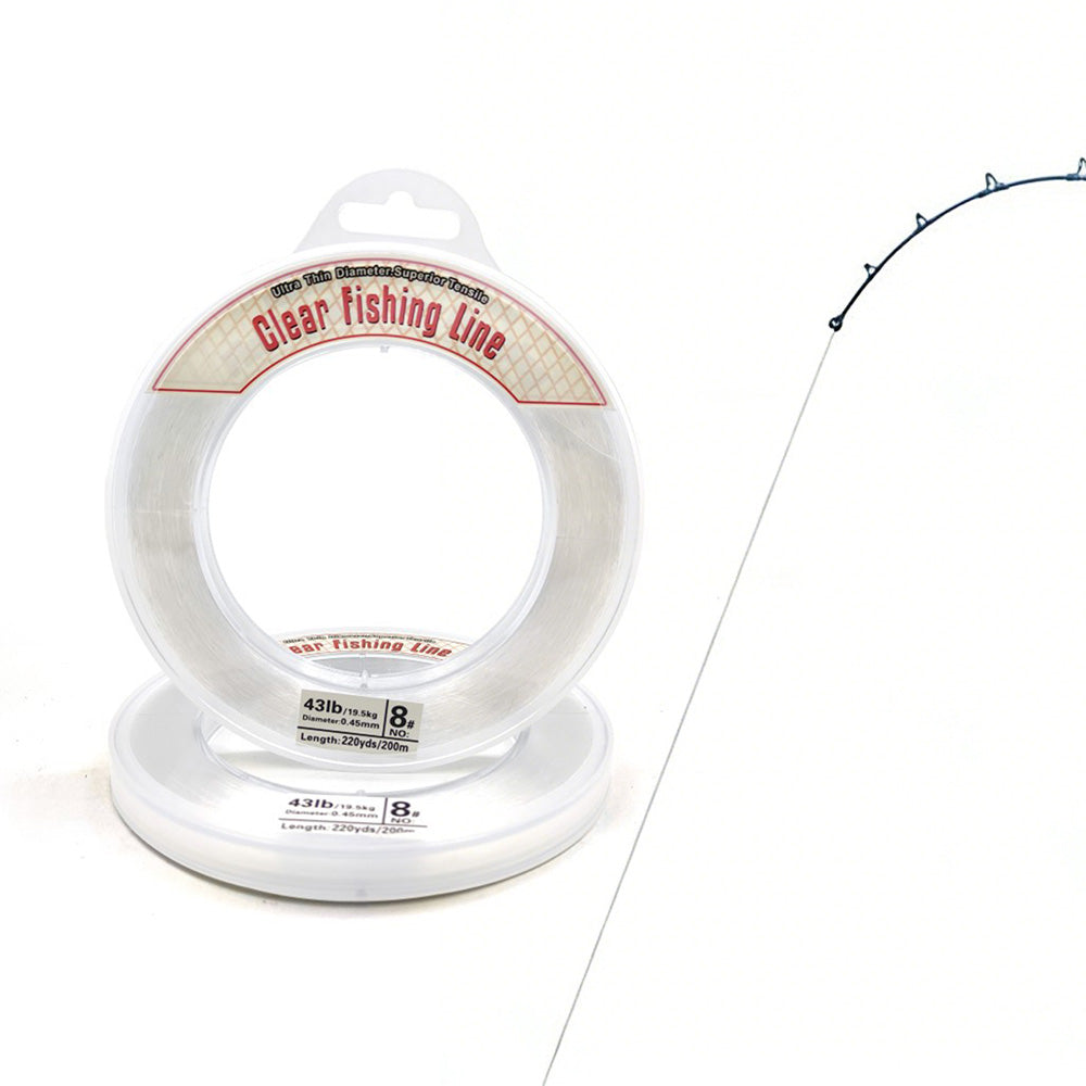 Clear Fishing Line Wire 0.45mm 200m Invisible Nylon Thread for Hanging Balloons