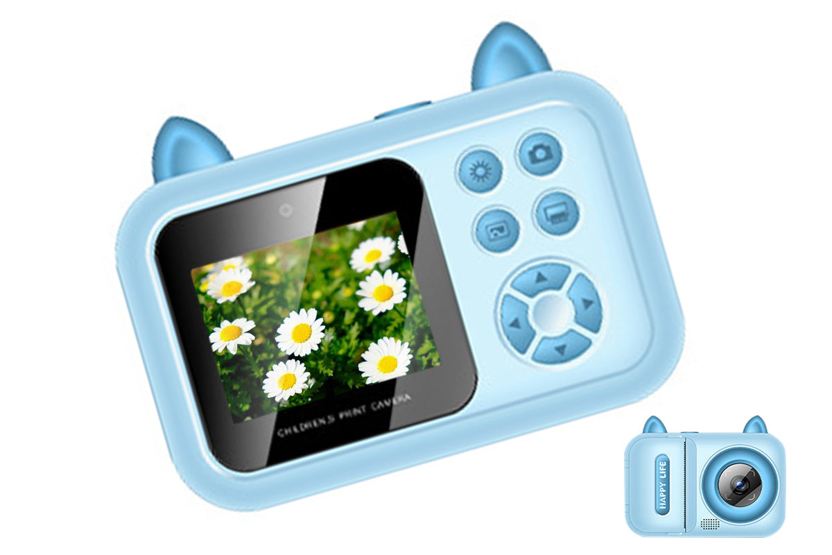 Toy Camera 1080P Instant Digital Print Camera with 1 Roll Printing Paper