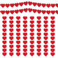 Felt Heart Garland Banner Decoration for Valentine's Weddings & Parties