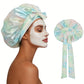 Satin Bonnet for Sleeping Double Layer Sleep Hair Bonnets Caps for Curly Braid Hair